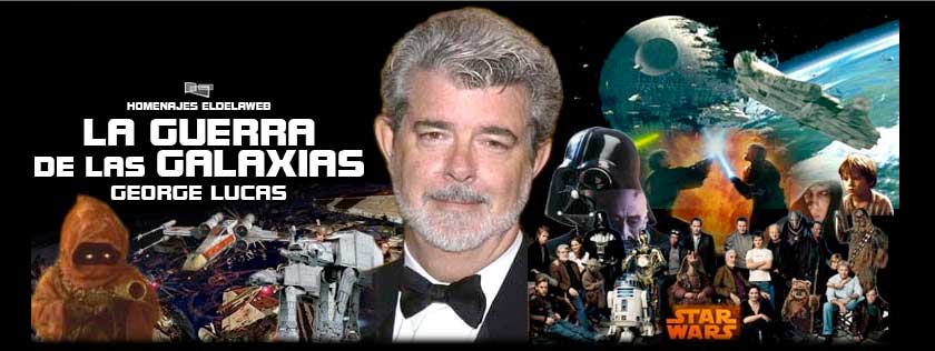 Collage la guerra de las galaxias George Lucas